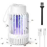 URAQT Lámpara Mata Mosquitos Eléctrica, 2 en 1 Lámpara Antimosquitos Portátil
