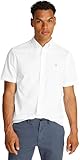 Tommy Hilfiger Camisa Hombre Flex Poplin Solid Manga Corta, Blanco