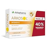 Arkopharma Arkosol Intensivo 60 Cápsulas, Bronceado Desde el Interior, Todo Tipo de Piel