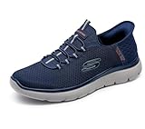 Skechers Summits High Range, Zapatillas Hombre, Navy Mesh Trim