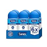 ‘Pack’ de seis desodorantes en ‘roll-on’ Sanex Dermo Extra Control