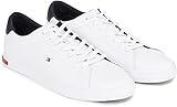 Tommy Hilfiger Essential Leather Detail Vulc Fm0fm04047, Zapatilla Vulcanizada Hombre, Blanco, 42 EU
