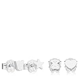 TOUS Pack de 2 Juegos de Pendientes de Plata de Primera Ley