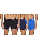 Calvin Klein Pack de 3 Calzoncillos Bóxer para Hombre Algodón Elástico, Multicolor