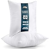 Utopia Bedding Relleno de Cojín 60 x 60 cm (2 Unidades), Fibra Virgen Siliconada