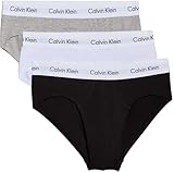 Calvin Klein Hip Brief 3pk Calzoncillos de Cadera, Multicolor