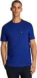 Tommy Hilfiger Camisetas de Manga Corta Hombre Essential con Bolsillo en el Pecho,