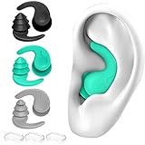 Tapones oidos Natación para Adulto, 3 Pares de Tapones Oidos Silicona Natacion