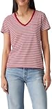 Levi's Perfect Vneck Camiseta, Indigo Stripe Scarle