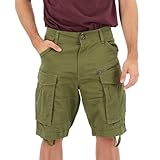 G-STAR Rovic Zip Relaxed Shorts, Pantalones cortos para Hombre, Verde (Sage D08566-5126-724), 32W