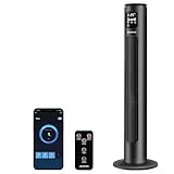 Aigostar Ventilador de Torre Inteligente con Mando a Distancia, Silencioso, 102 cm