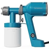 Tilswall Pistola de Pintura Eléctrica - Pulverizador de Pintura Ultraligera con Tanque Desmontable