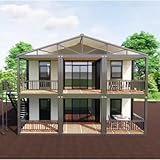 Villa modular prefabricada de acero portátil de 20 pies personalizada para casa familiar