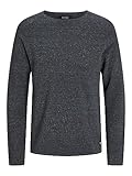 Jack & Jones Jjehill Knit Crew Neck Noos, Suéter Hombre, Dark Grey Melange, L
