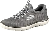 Skechers Summits, Zapatillas Hombre, Charcoal Mesh Trim