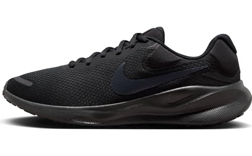 NIKE Revolution 7, Zapatillas para Correr Hombre, Negro Apagado Negro, 43 EU