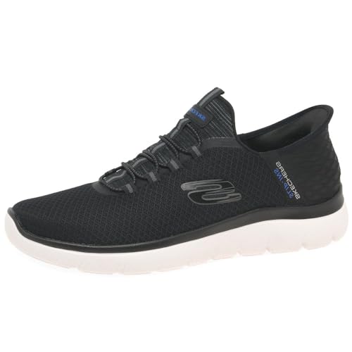 Skechers Summits High Range, Zapatillas Hombre, Black Mesh Trim, 44 EU