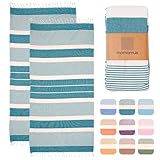 'Pack' de dos toallas algodón para la playa de Momomus