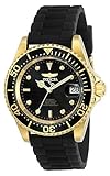Invicta Pro Diver reloj automático para hombre de acero inxidable, Oro / Negro, 40 mm