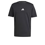 adidas Hombre Essentials Small Logo Single Jersey tee, Black/White