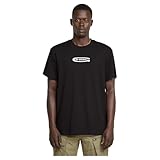 G-Star para Hombre Camiseta Old Skool Logo, Negro