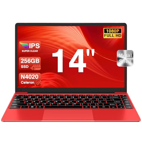 Ordenador Portátil 14" 256GB SSD N4020(Hasta 2.8Ghz) Win 11 1920x1080 FHD Mini Puerto Multimedi Dual