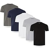 FM London Camiseta paquete de 3/5 para hombre - Camisetas de peso premium