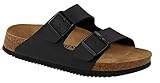 BIRKENSTOCK Arizona SL Pantuflas unisex para adultos de Birko-Flor normal, Negro