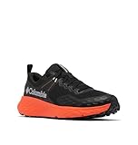 Columbia Men's Konos TRS, Low Rise Trekking and Hiking Shoes, Black/Red Quartz, 8.5