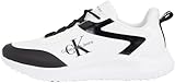 Calvin Klein Runner Sneaker para Hombre Zapatillas de Deporte, Blanco (Bright White/Black)