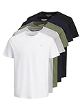 Jack & Jones JORJXJ tee SS Crew Neck 5MP Camiseta para hombre, Multicolor