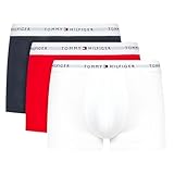 Tommy Hilfiger Pack de 3 Calzoncillos Bóxer para Hombre Algodón Elástico, Multicolor