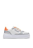 D.Franklin Zapatillas Deportivas Casual Mujer Court Basic Mesh Glitter Plata - Zapatillas de Vestir