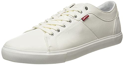 Levi's Woodward, Zapatillas Hombre, Blanco (Regular White), 43 EU