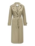 ONLY ONLLINE X-Long Trenchcoat CC OTW Gabardina, Humus
