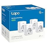 Tapo P100 (4 paquetes) – Mini enchufe inteligente Wi-Fi, óptimo para programar