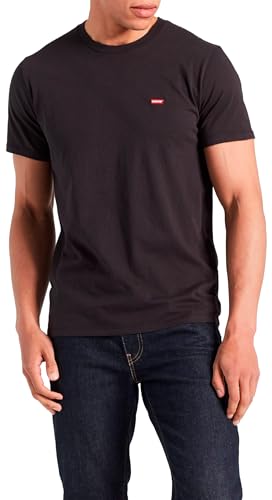Levi's Big & Tall Original Housemark Tee Camiseta, Mineral Black, XL Hombre