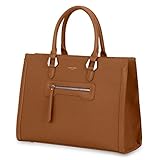 David Jones - Bolso de Mano Trabajo Mujer - Shopper Universidad Tote Bag Cuero PU