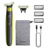 Philips OneBlade 360 Auténtico Recortadora y afeitadora eléctrica para barba, 2 cuchillas