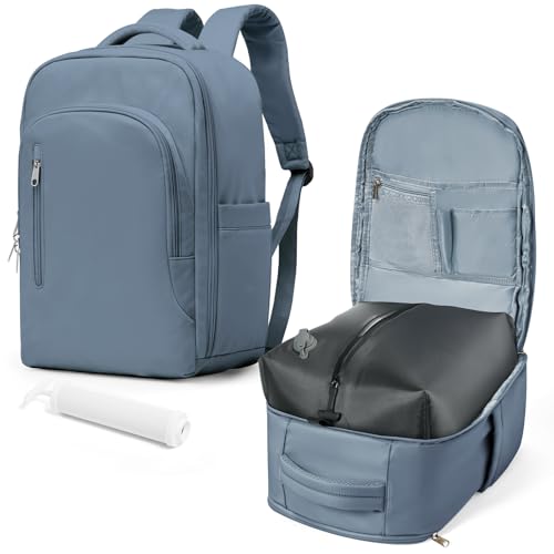 Mochila Viaje al Vacío de Cabina Avión 40x20x25 con Bomba Manual y Bolsas con Sistema de Compresión