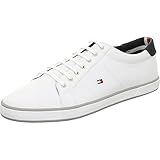 Tommy Hilfiger Zapatillas para Hombre Sneaker con Suela Vulcanizada, Blanco