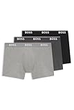 Pack 3 calzoncillos BOSS tipo Boxer en tonos grises