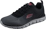 Skechers 232399, Zapatillas Hombre, Black Mesh/Charcoal Trim, 42.5 EU