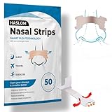 Haslom® 50 Tiras Nasales Premium + Guía de Uso – Mejora la Respiración y la Oxigenación