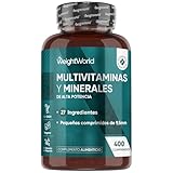 Multivitaminas y minerales de alta potencia de WeightWorld