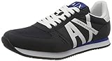 Armani Exchange Rio Side Logo, Zapatillas para Hombre, Multicolor (Navy+Op.White), 45 EU