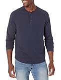 Amazon Essentials Camiseta de Manga Larga con Cuello Henley y Corte Recto