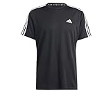 adidas Hombre Train Essentials 3-Stripes Training tee, Black/White, L