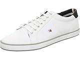 Tommy Hilfiger Zapatillas para Hombre Sneaker con Suela Vulcanizada, Blanco (White)