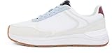 Tommy Hilfiger Runner Sneaker Mujer Casual Fashion Mix Elegante, Blanco